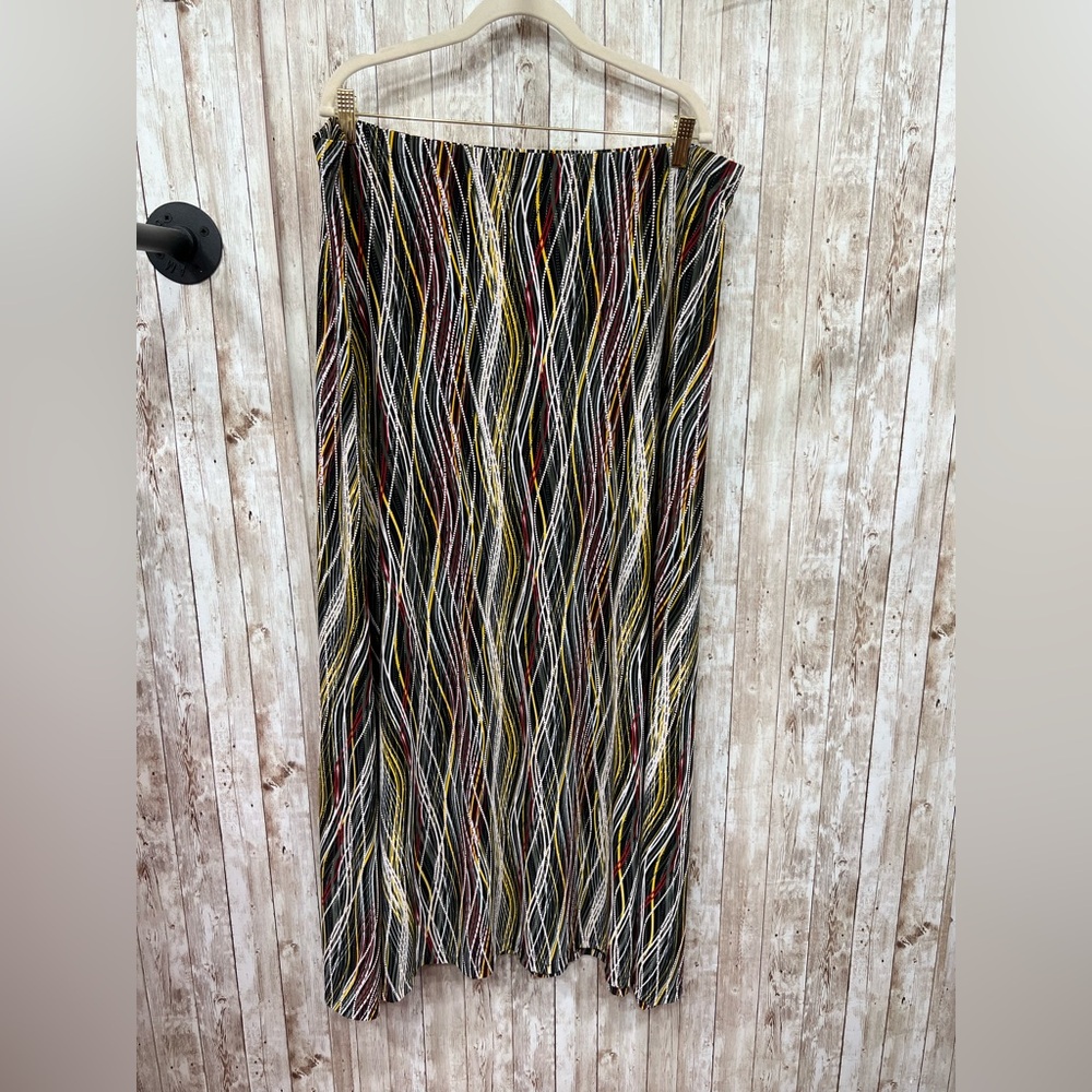 Cato Black‎ and Brown Maxi Pencil Skirt